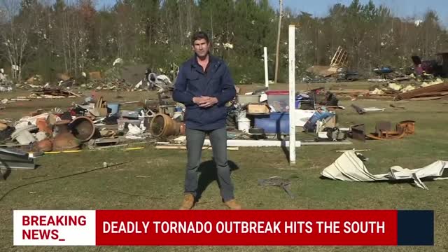 Deadly Tornado Outbreak Hits South Leaving Fields Of Debris