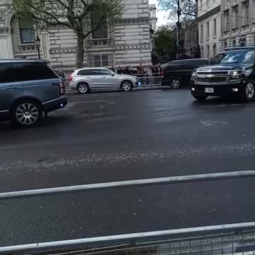 Big Sy outside downing street