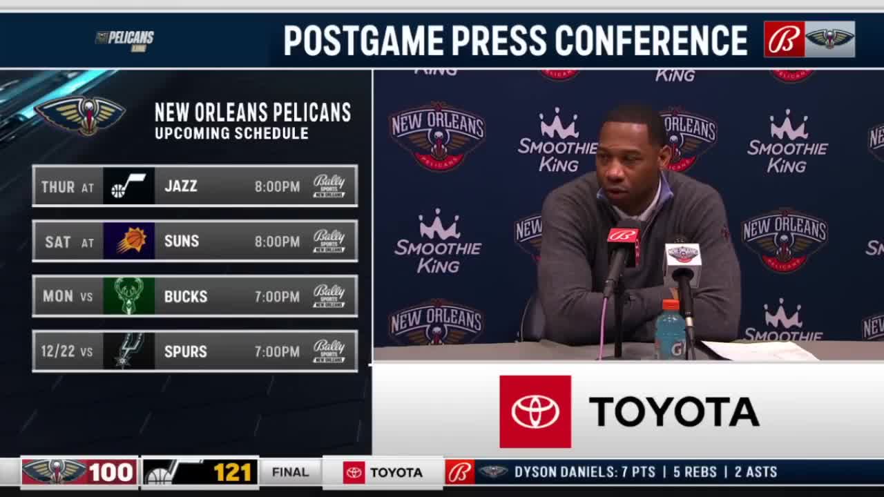 ESPN SC 'shocked' Zion Williamson outburst 26 Pts can't save, Pelicans bad loss Jazz 121-100