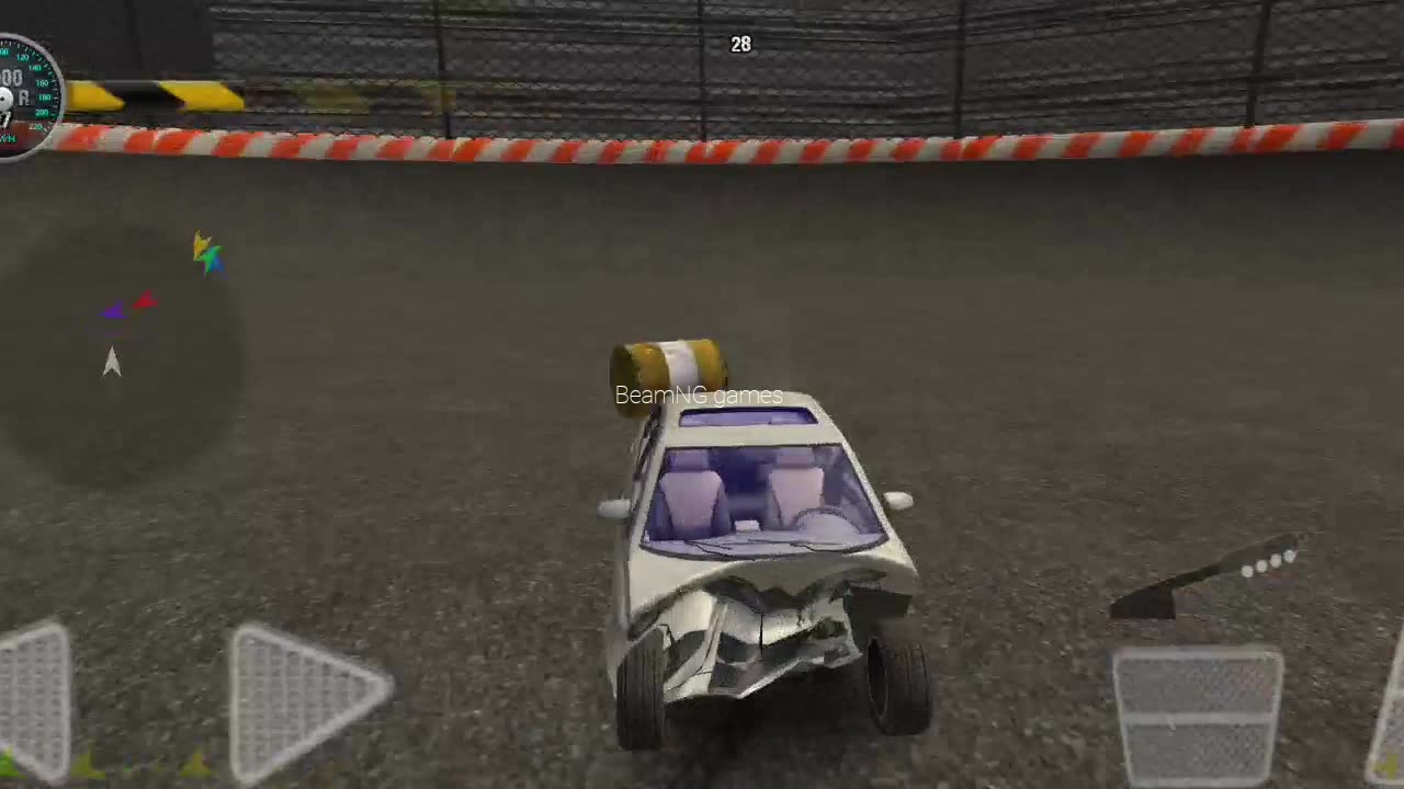 BeamNG car driving cresh