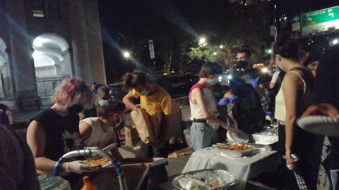 New York City Manhattan City Hall Protest Take Over