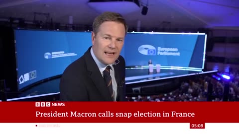 EU elections: Europe's night of election drama capped by Macron bombshell | BBC News