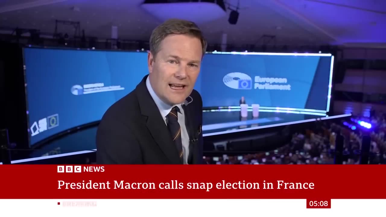 EU elections: Europe's night of election drama capped by Macron bombshell | BBC News