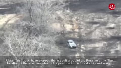 While advancing in forest area, Russians come under attack - they sought to escape under fire