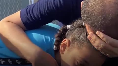 Palestinian girl breaks down after her mother is killed