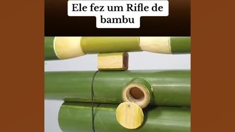 Perfectly functional bamboo rifle