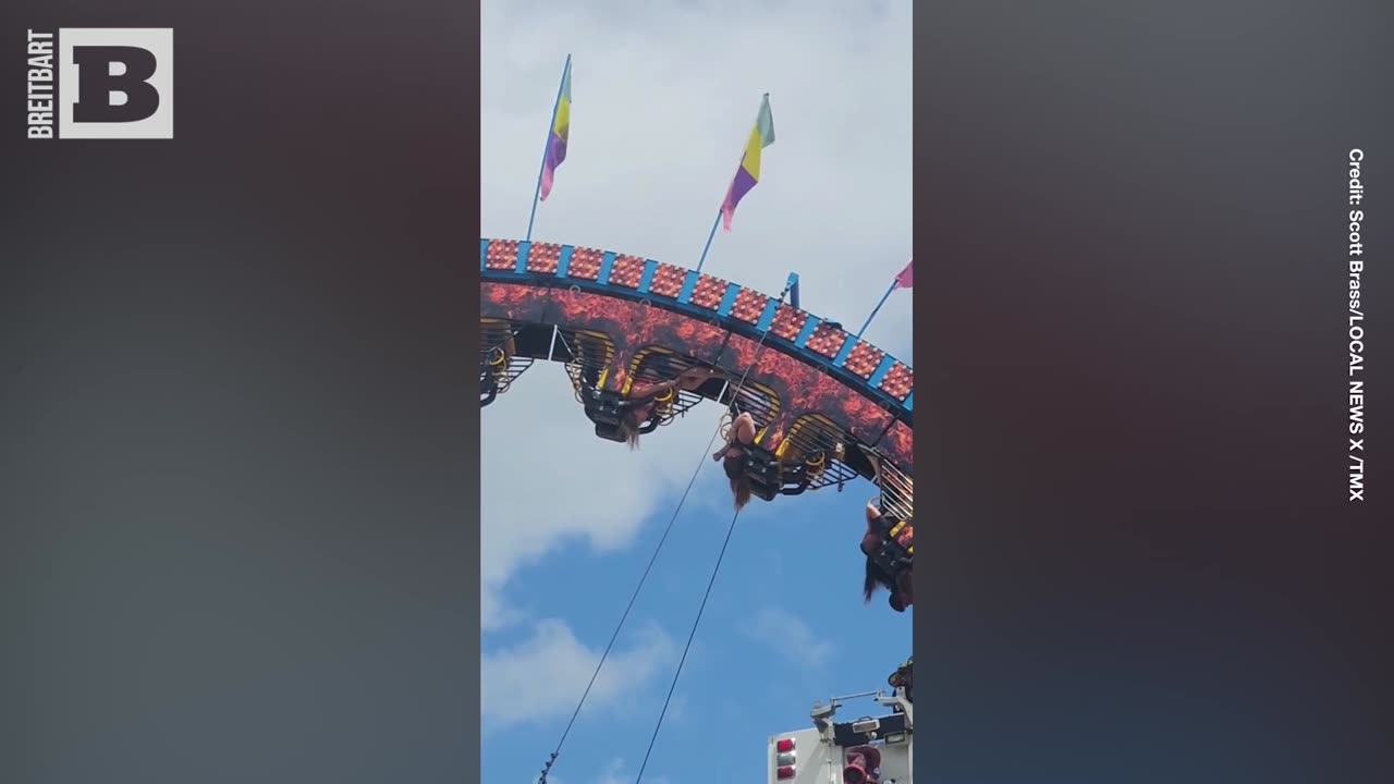 Dramatic Rescue: Rollercoaster Riders Stranded Stuck Upside Down for Hours