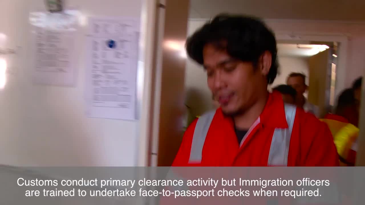 Immigration clearance at Australia's seaports