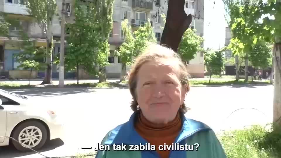 Obyvatelka Mariupolu o ukrajinských odstřelovačích