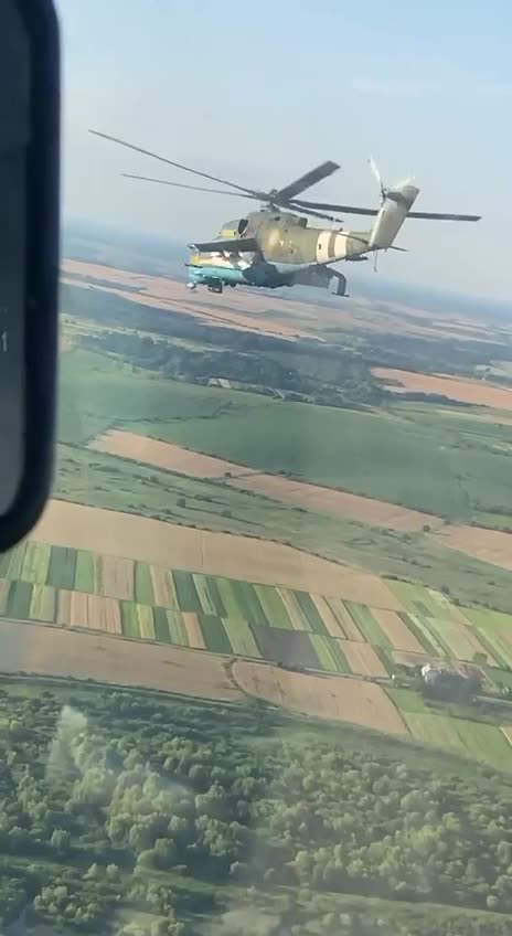 Incredible Footage from Ukrainian Helicopter Pilots