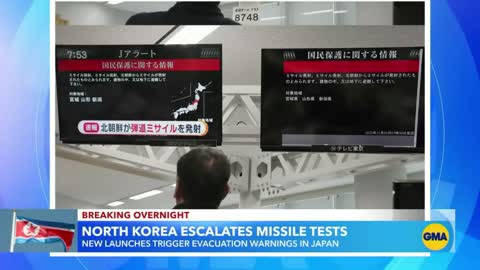 North Korean missile launches trigger evacuation warnings in Japan l GMA