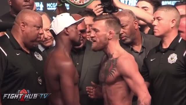 Mcgregor " AlmostBrutly Pushed FloydMayweather!