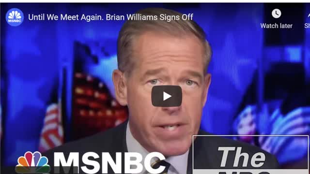 Brian Williams's Head Is Too Tall For Widescreen TV