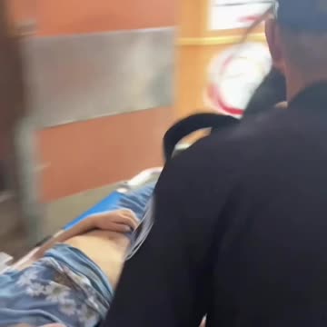 Civilian casualties from Israeli bombing arrive at Gaza hospital