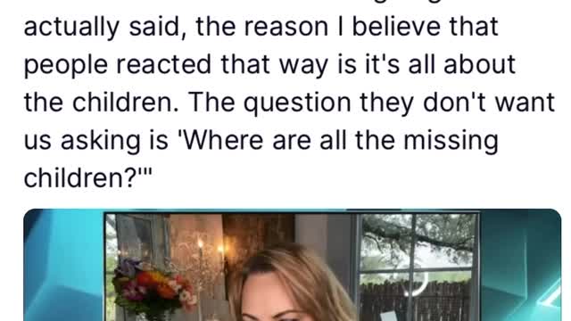 Lara Logan asks 'where are the missing children ?' 🍕🍕🍕