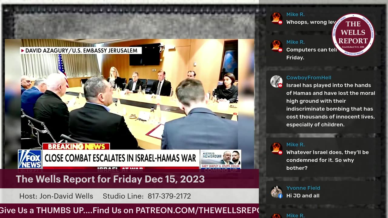 The Wells Report for Friday, December 15, 2023