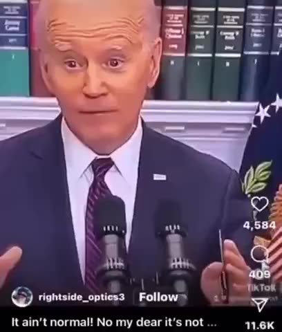 THE ACTOR PLAYING JOE BIDEN IS HAVING MASK MALFUNCTIONS AGAIN.