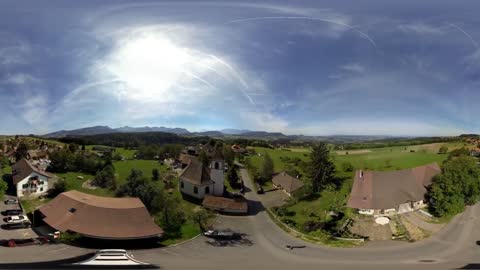 Swiss Landscape [360° Aerial Video]