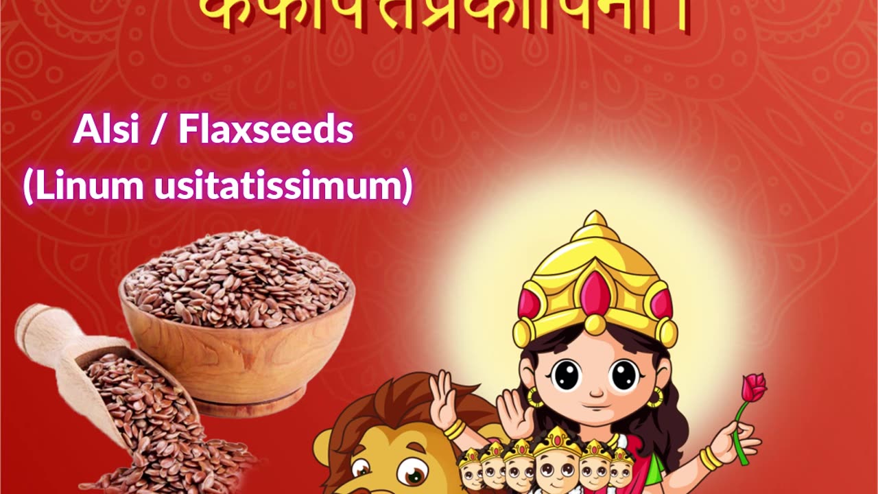 Jai Maa Skandmata- Navratri Day 5 | Alsi / Flaxseeds (Linum usitatissimum) Benefits- Associated Herb