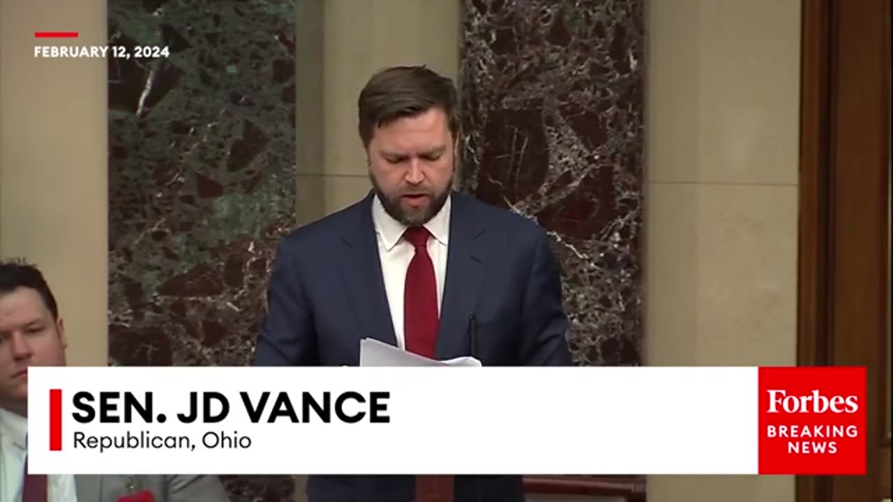 JUST IN: JD Vance Slams Ukraine Aid Bill