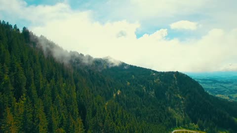 Drone view of Switzerland's natural beauty