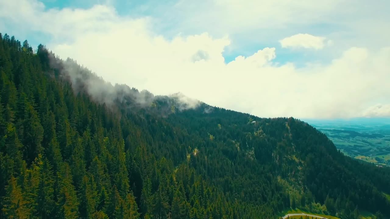 Drone view of Switzerland's natural beauty