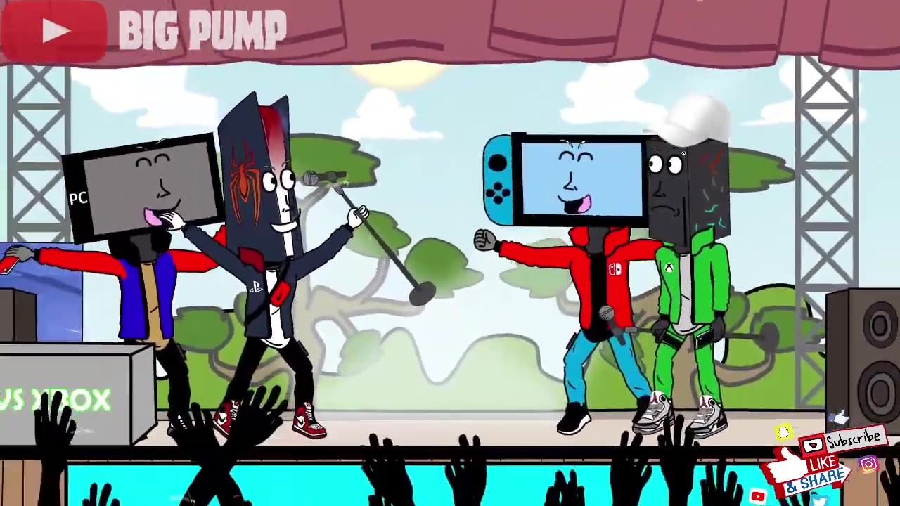 PS5 vs Xbox in a rap battle animation Funny!