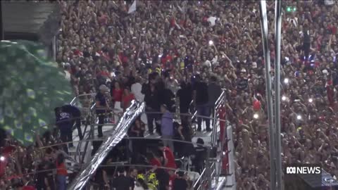 Demonstrators in Brazil hold firm