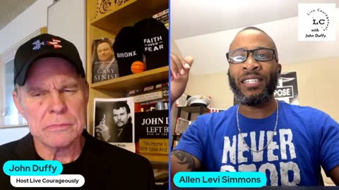 Live Courageously Host John Duffy #35 Allen Levi Simmons