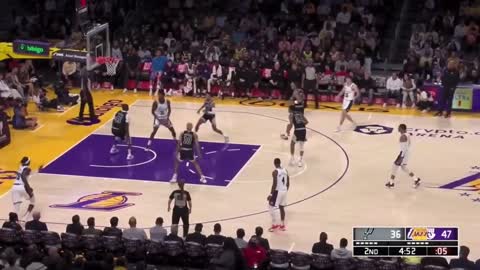 LeBron James jumps up from his seat after poster dunk from Thomas Bryant