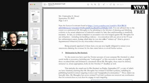 Nate the Lawyer's Defamation Lawyer's Letter to Bot Sentinel's Christopher Bouzy! Viva Clips