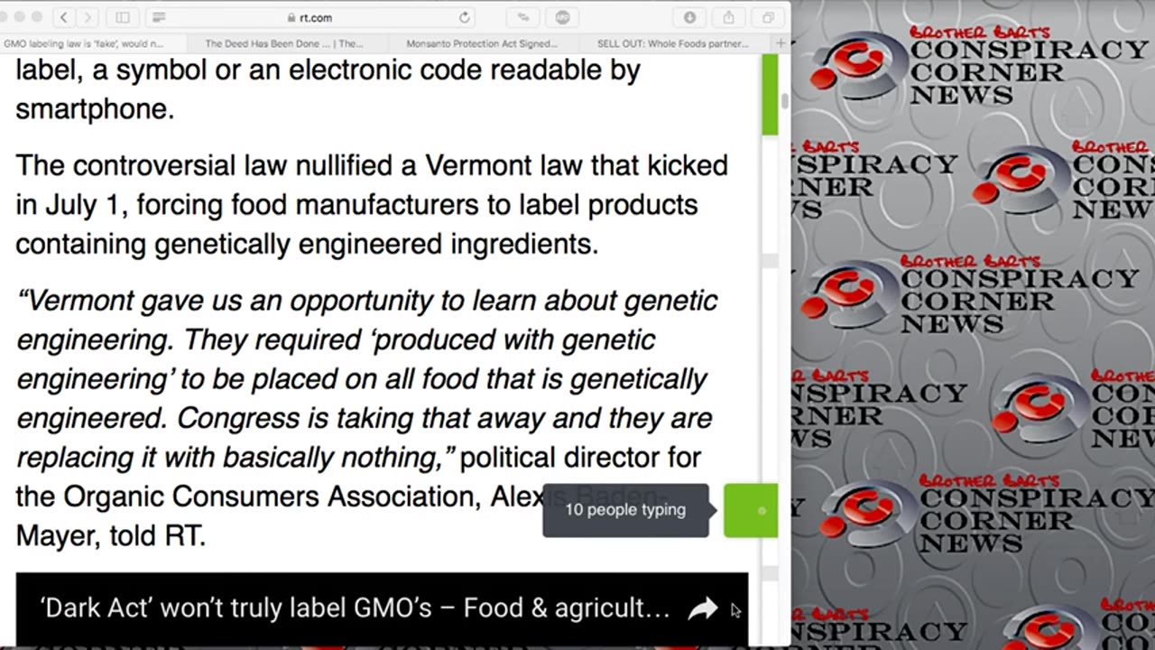 GMO Labeling Truth is Now ILLEGAL