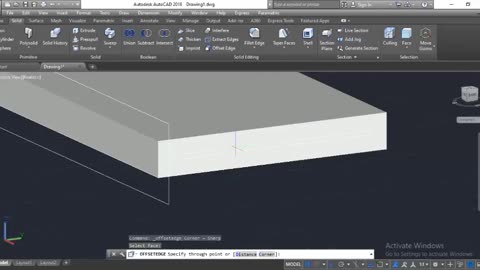 3D Offset Edge on AutoCAD by Masroor Khan For Beginners