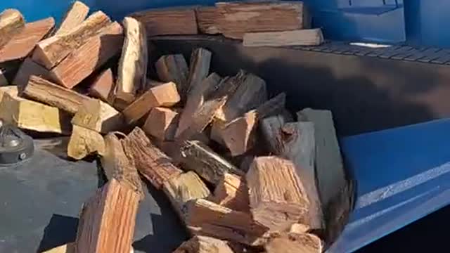 It turns out that firewood can be split like this