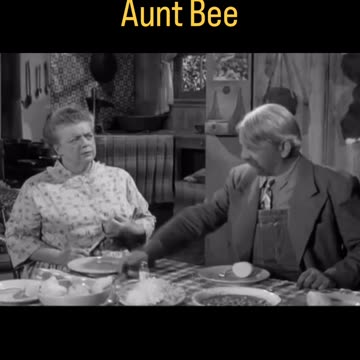 Andy Griffith Show-Briscoe Darling falls Aunt Bee