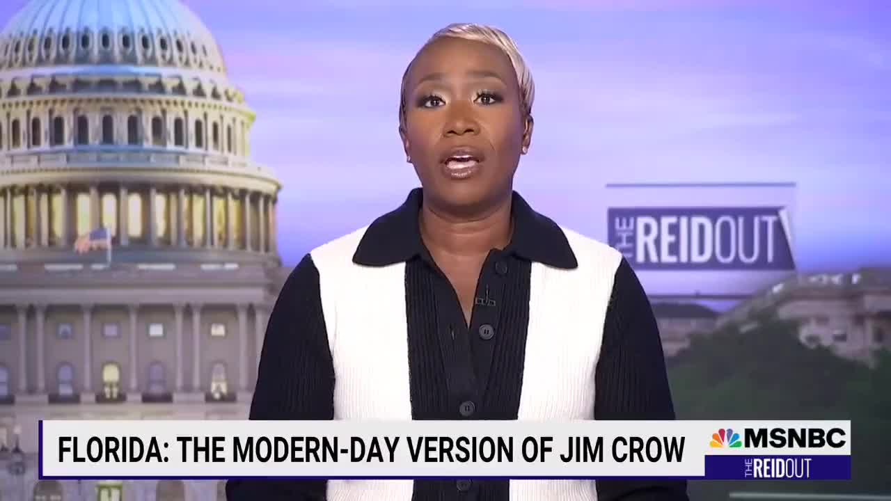 Anti White Racist Joy Reid Uses Lies To Smear DeSantis, Florida As A Modern Day Version Of Jim Crow