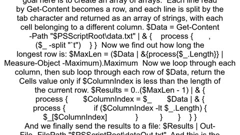 Powershell list one column above the other