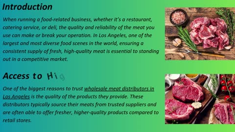 Why You Should Trust Wholesale Meat Distributors In Los Angeles