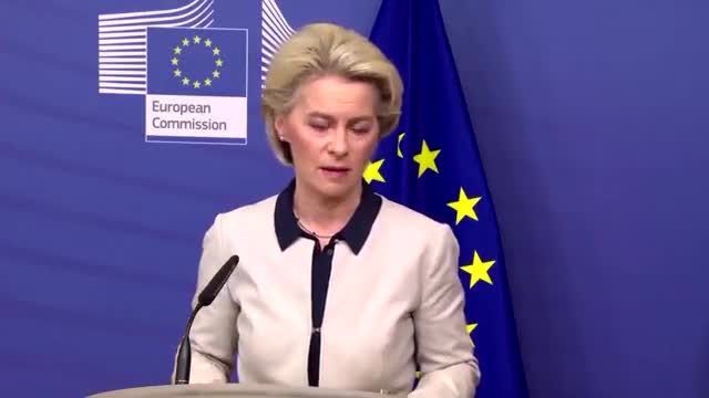 European Commission chief Ursula von der Leyen said