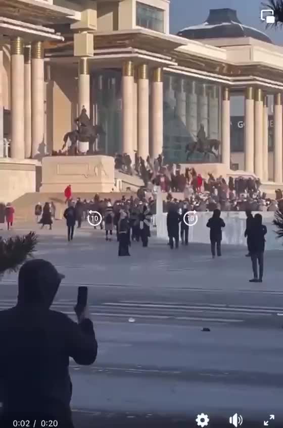WATCH: Massive protests break out in Mongolia's capital city