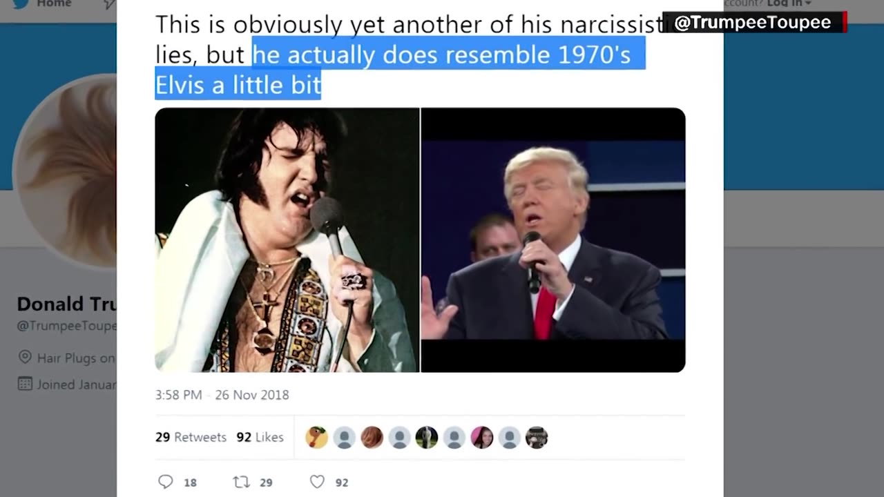 Trump compares himself to Elvis, memes ensue