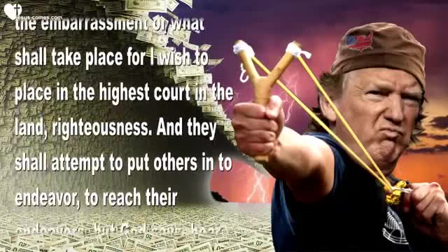 David versus Goliath... Donald Trump versus the Giant of Debt ❤️ Prophecy thru Kim Clement