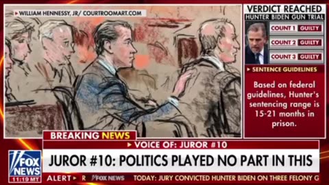 Fox News Speaks With Juror #10 In Hunter Biden Trial