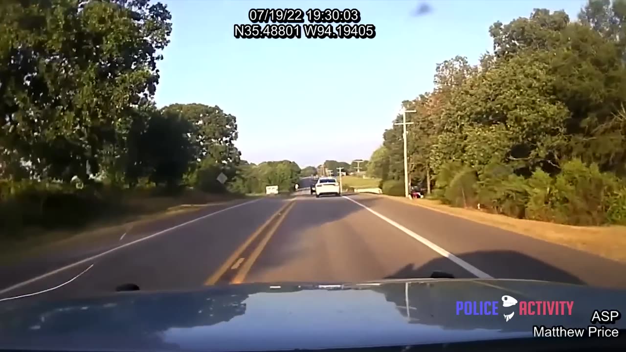 Wild High-Speed Chase Ends With PIT Maneuver in Mulberry, Arkansas