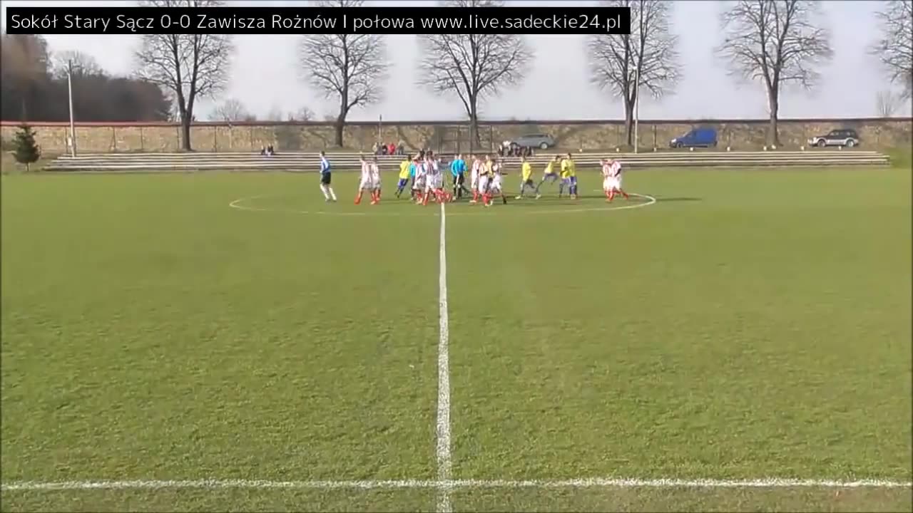 Sokół Stary Sącz 0-0 Zawisza Rożnów 25.03.207 2 połowa bez audio. przepraszamy