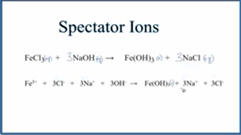 Identify spectator ions simple