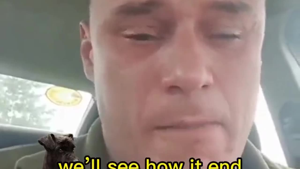 Ukrainian soldier weeps at the corruption in Ukriane.