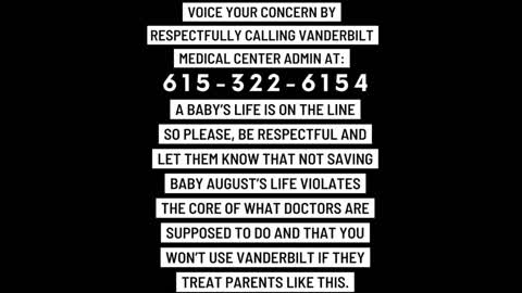 Vanderbilt Refuses Baby's Transplant Unless Jabbed