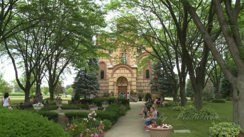 Manastir Nova Gracanica-Aerial view