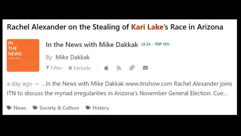 Rachel Alexander 11-13 on the Stealing of Kari Lake's Race in Arizona